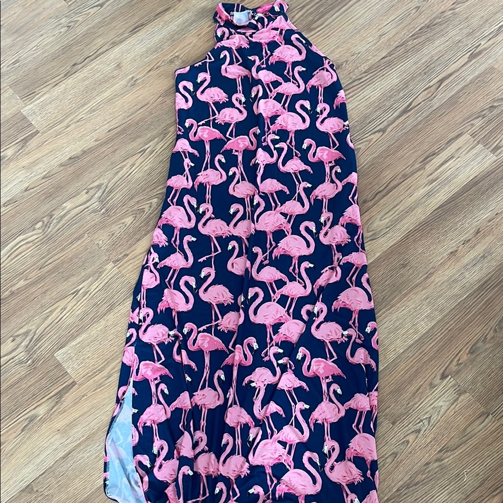 COPY - Flamingo Print Sleeveless Dress